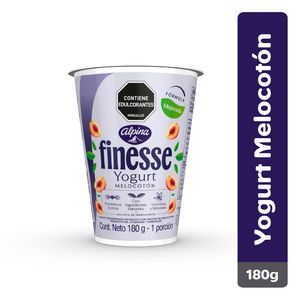 Yogur alpina finesse melocoton 180g