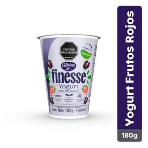 Yogur alpina finesse frutos rojos 180g
