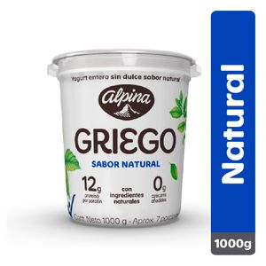 Yogur griego alpina natural 1000g