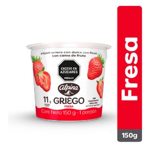 Yogur griego alpina fruta fresa 150g