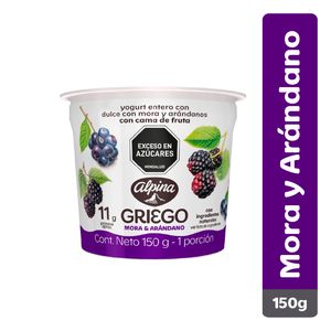 Yogur griego alpina mora 150g