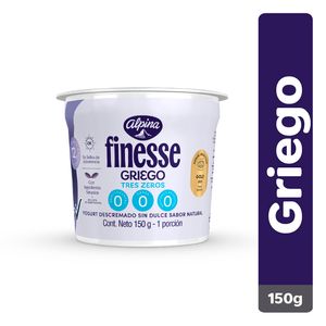 Yogur griego alpina triple zero finesse 150g