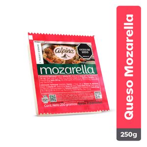 Queso mozarella alpina 250 g