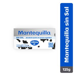 Mantequilla alpina sin sal 125 g