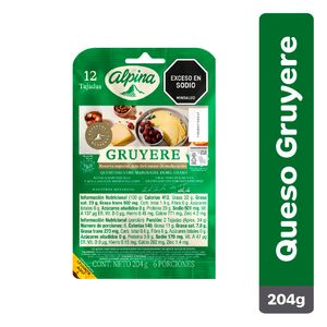 Queso alpina gruyere madurado 205g