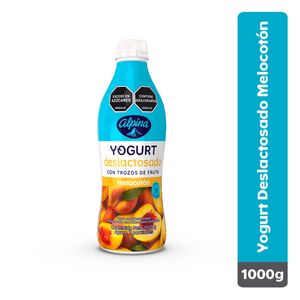 Yogur alpina deslactosado melocoton 1000 g