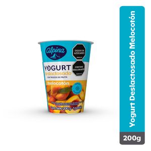 Yogur alpina deslactosado melocoton 200 g