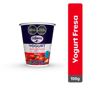 Yogur alpina vaso fresa 150 g