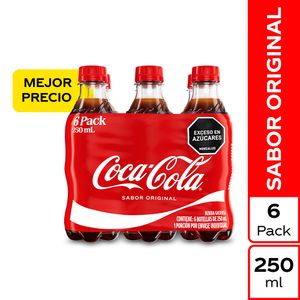 Gaseosa COCA COLA original x6und 250ml (1500 ml)