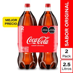 Gaseosa COCA COLA original x2und 2.5L (5000 ml)