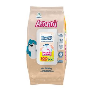 Toalla Húmeda Arrurrú Extra Acolchado Avena & Karité 100 Unds