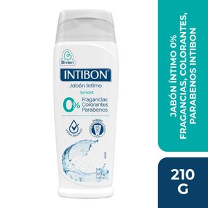 Jabón íntimo INTIBON hipoalergénico (210 gr)