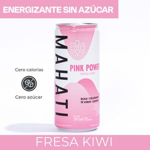 Bebida Energizante Mahati Pink Power Sabor Fresa-Kiwi Lata 295ml