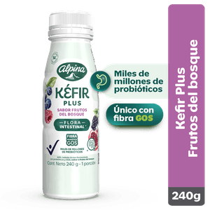 Kefir frutos bosque botella 240g