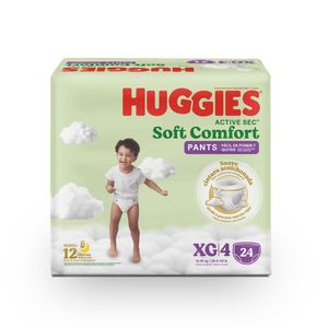 Pañales HUGGIES active sec pants XG (24 und)