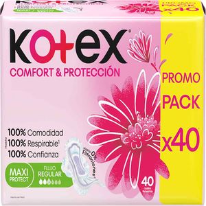 Toallas femeninas KOTEX comfort y protección (40 und)