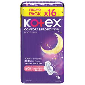 Toallas higiénicas KOTEX confort & protección (16 und)