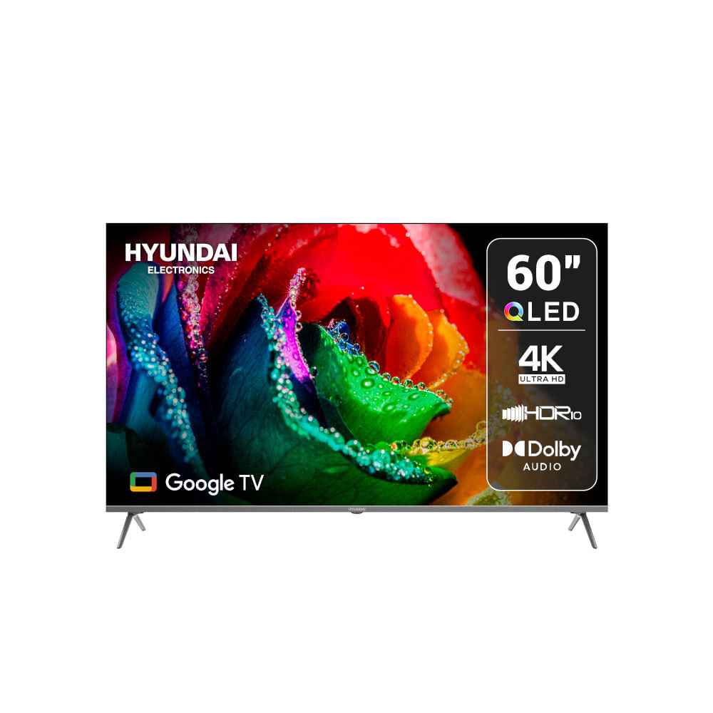Televisor Hyundai 60 Pulgadas Qled UHD 4K Google TV Hyled6005Qg