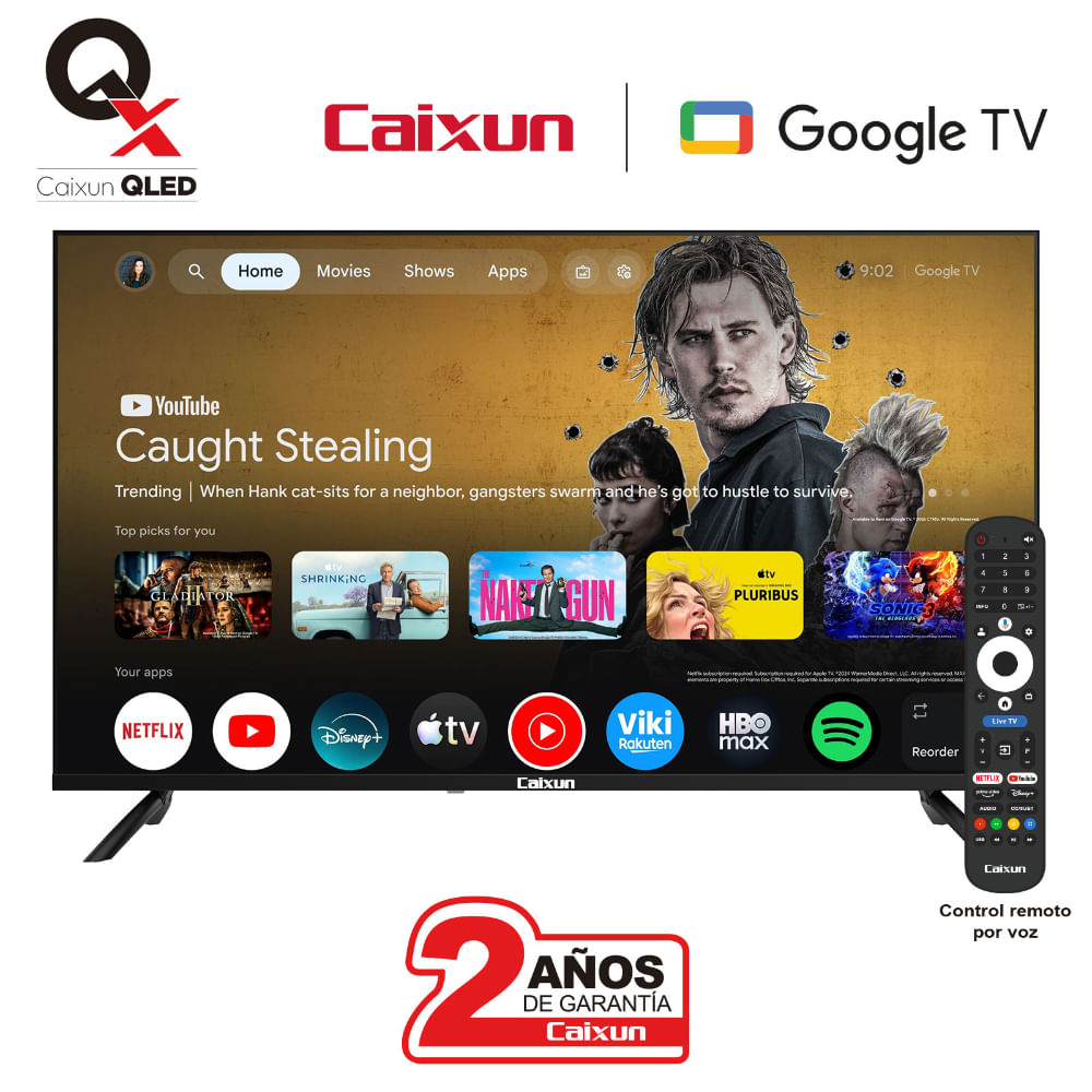 Televisor Caixun 40 Pulgadas 101Cm Google Qled Fhd C40Kafgq