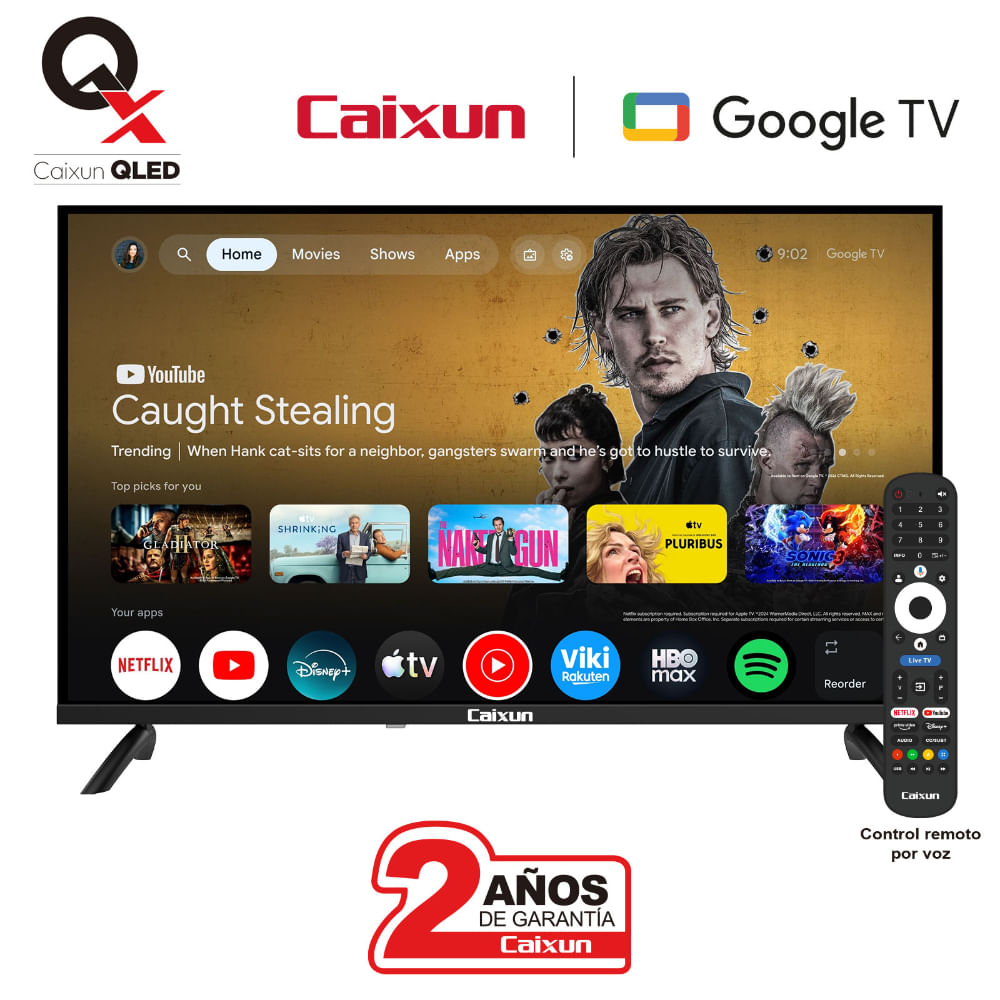 Televisor Caixun 32 Pulgadas 81Cm Google Qled Hd C32Kahgq