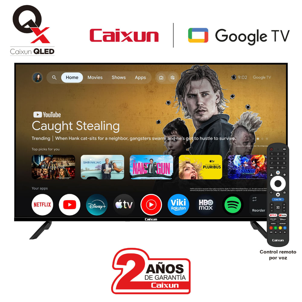 Televisor Caixun 43 Pulgadas 109Cm Google Qled Fhd C43Kafgq