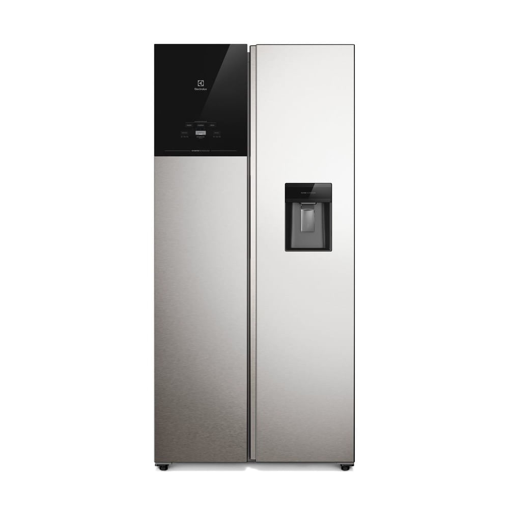 Imagen de Nevecón Electrolux 431 Lt Brutos Side by Side No Frost Inverter Inox Nevecon Side By Side Electrolux No Frost 431 Inverter Inox