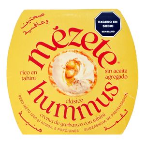 Crema Garbanzo Tahini Hummus Clásico Mezete 215 gr