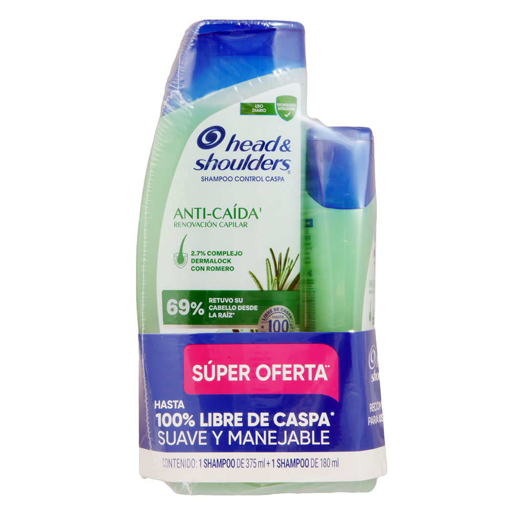 Imagen de SHAMP H&S ANTICAID ROMERO 375 ML+ 180 ML