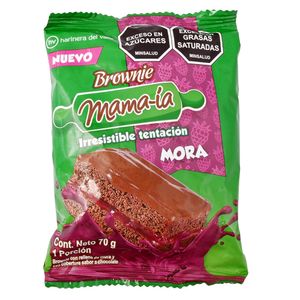 Brownie MAMAIA Relleno Mora Cobertura Chocola (70 gr)