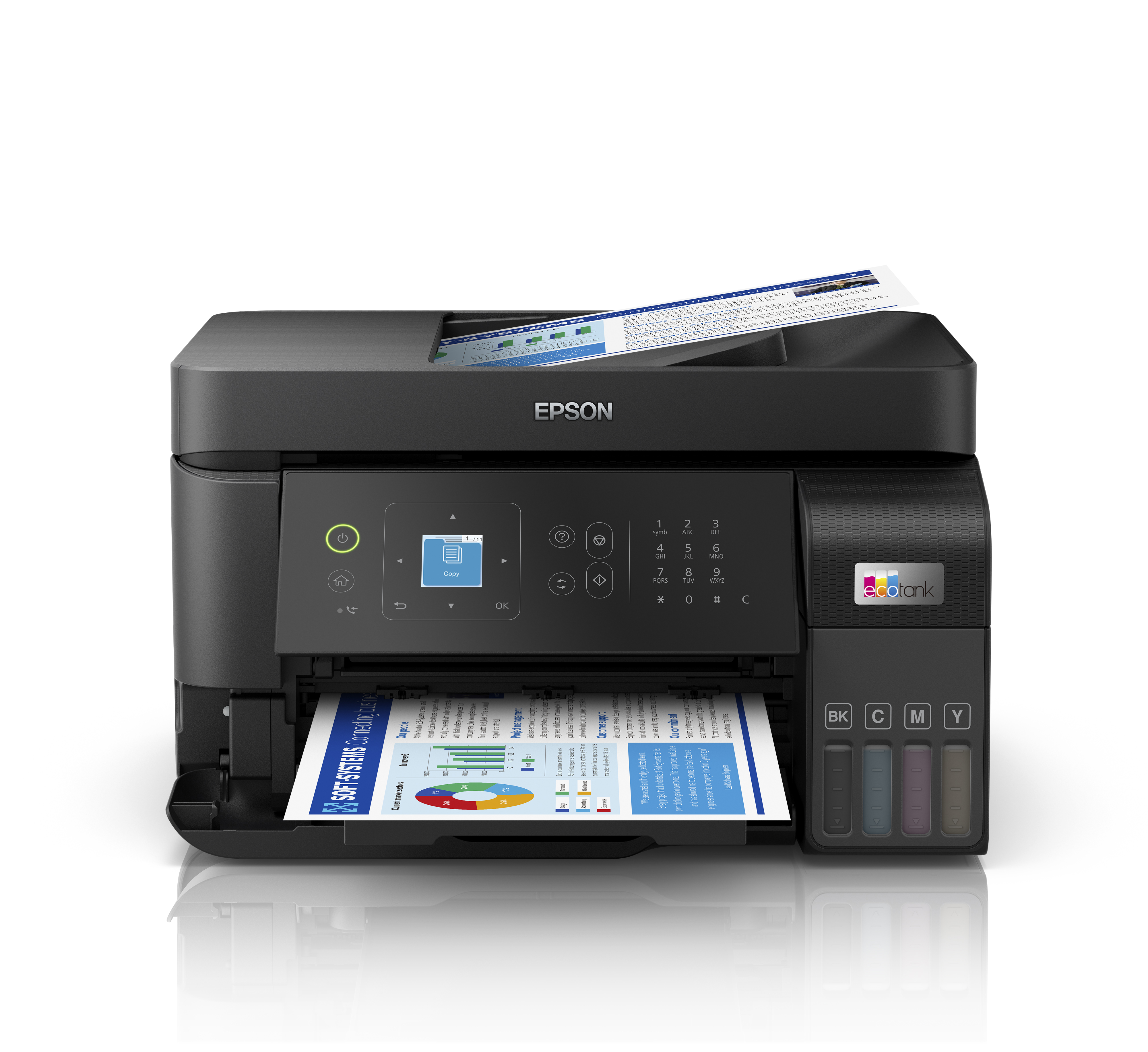 Imagen de Impresora Multifuncional Epson EcoTank L5590  4 en 1 con WiFi y Fax Impresora Epson Multifuncional L5590