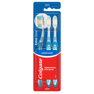 Cepillo de Dientes Medio Colgate Extra Clean x3und