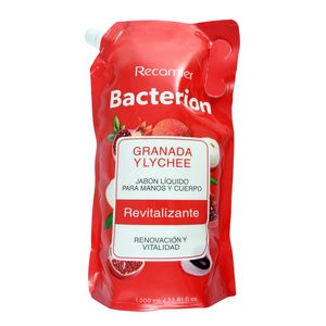 Jabon Liquido BACTERION Granada Lychee (1000 ml)
