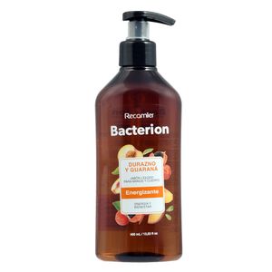Jabon Bacterion Liquido Durazno Y Guarana Valvula x 400 ml