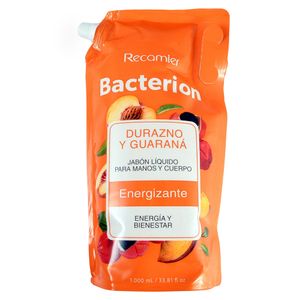 Jabon Bacterion Liquido Durazno Y Guarana Doypack x 1000 ml