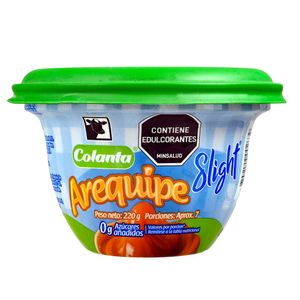 Arequipe SLIGHT 0% Azucar Añadido (220 gr)