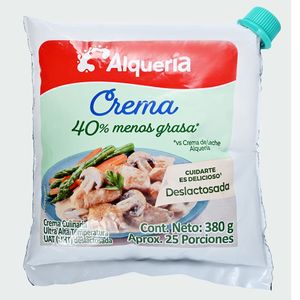Crema culinaria ALQUERIA deslactosada (380 gr)