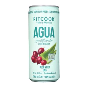 Agua FITCOOK Sabor Aloe Vera Uva (310 ml)
