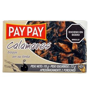 Calamar PAY PAY trozos en tinta (115 gr)