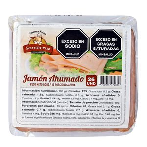 Jamon Santa Cruz Ahumado 500 g