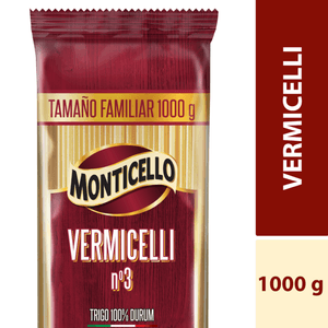 Pastas MONTICELLO vermicelli #3 (1000 gr)