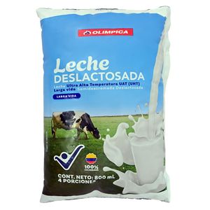 Leche Uht Olimpica Deslact Bsa 800 ml