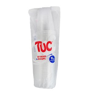 Vaso desechable TUC transparente 9 onzas x50 unds