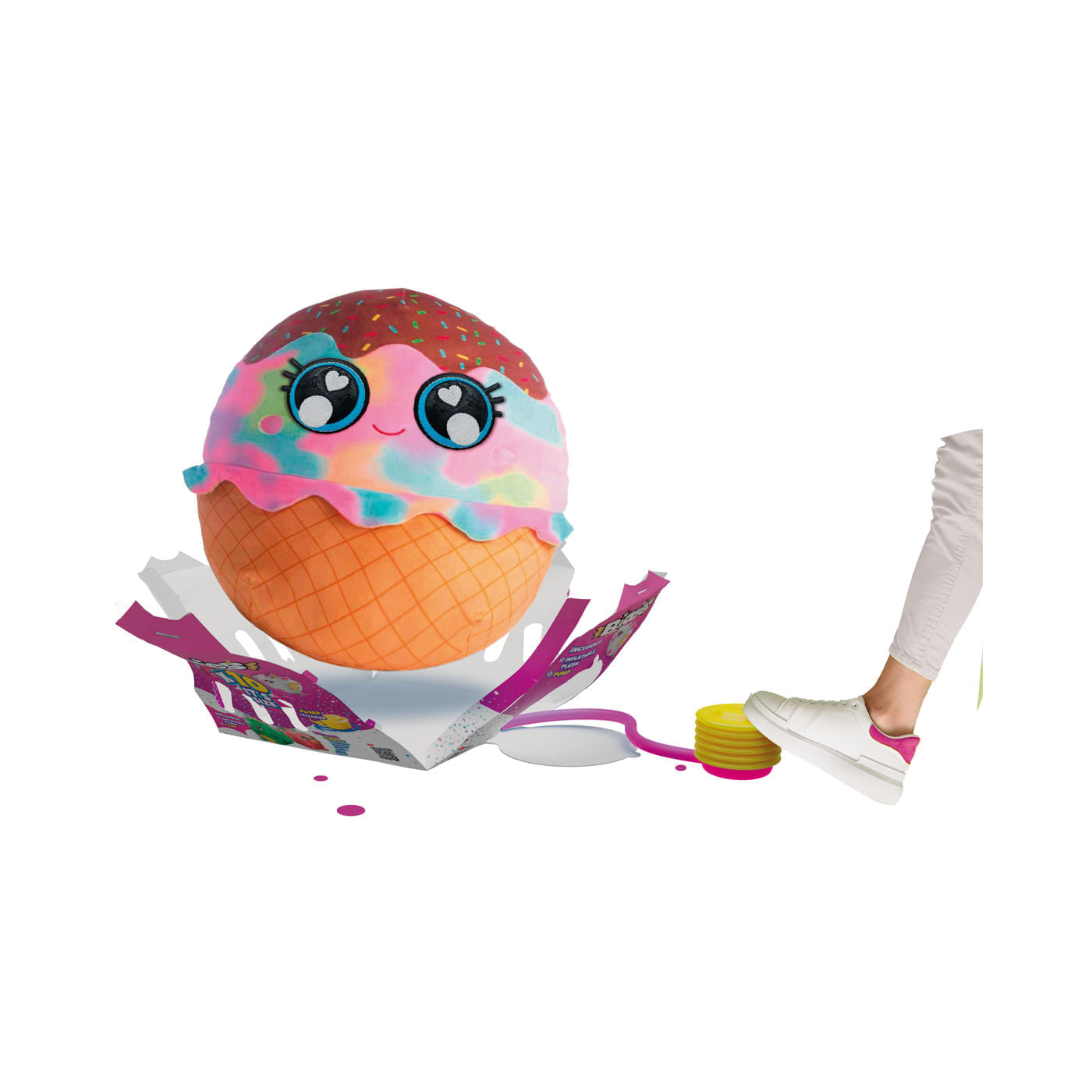 Peluche Inflable Little Biggies Foodies Ice Cream