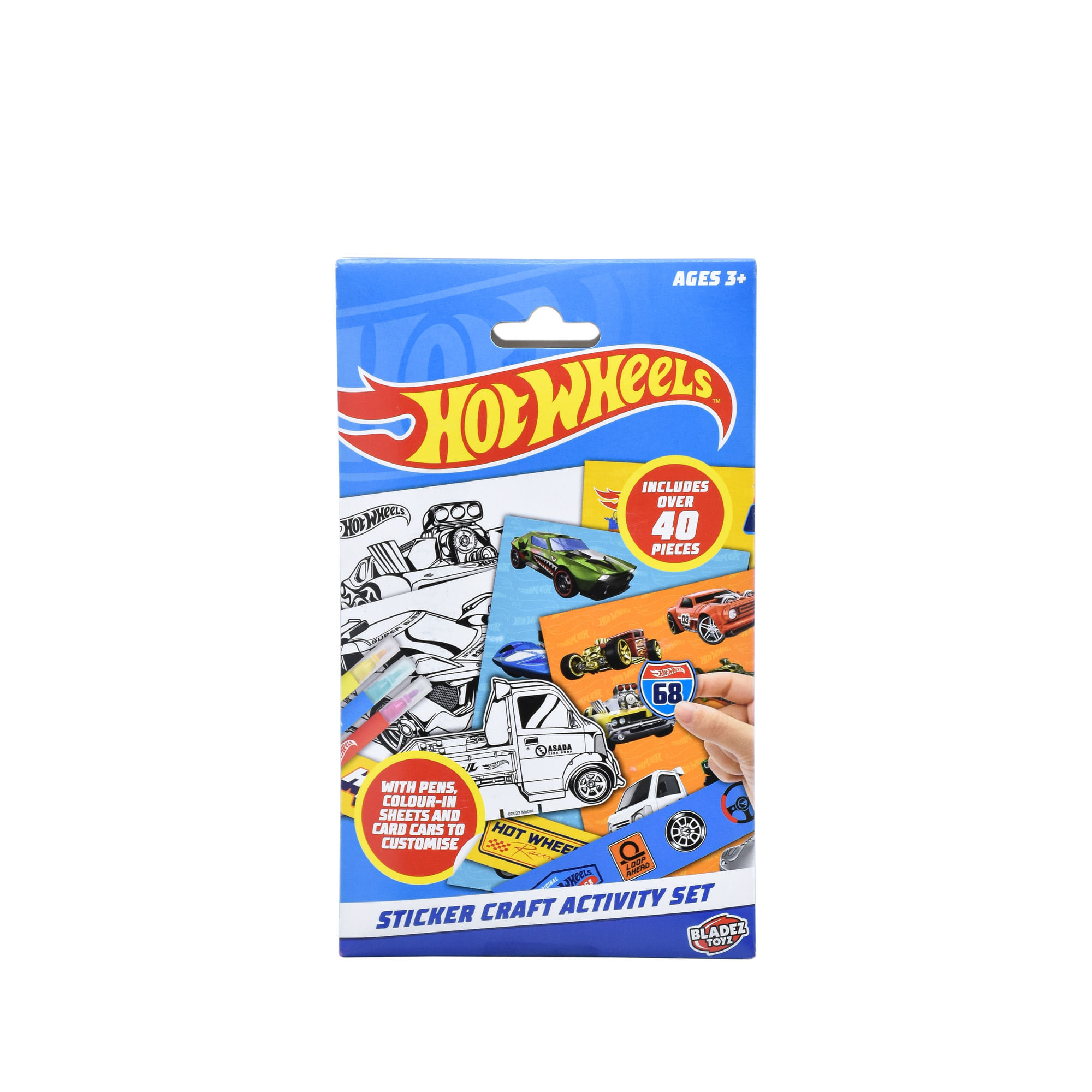 Set de Actividades Stickers Hot Wheels Crea y Decora con Pegatinas