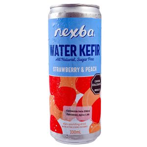 Agua Kéfir Nexba Strawberry Peach Gasificada 330ml