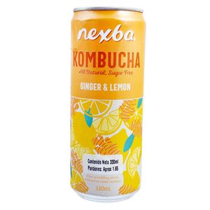Kombucha Nexba Ginger Lemon Gasificada 330ml