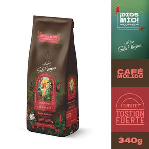 Café DIOS MIO COFFEE molido tostión fuerte (340 gr)