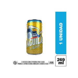 Cerveza Águila Light Lata 269 Ml