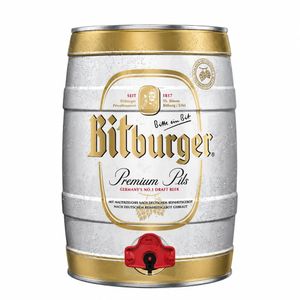 Cerveza Bitburger Pils Barril x 5000 Ml