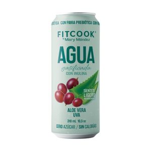 Agua FITCOOK Sabor Aloe Vera Uva (310 ml)